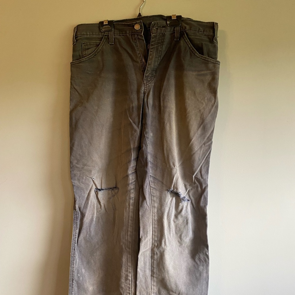 Dickies Faded Black Canvas Pants